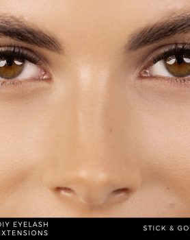 sztuczne rzęsy w kępkach z klejem